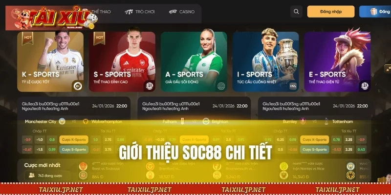 Giới thiệu SOC88 chi tiết